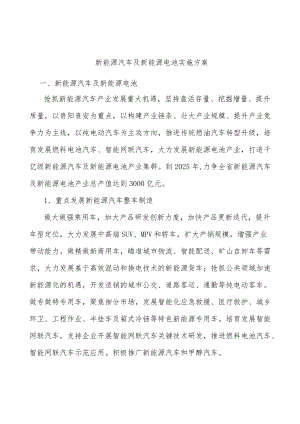 新能源汽车及新能源电池实施方案.docx