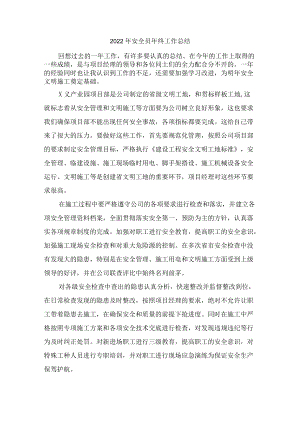 2022年项目安全员工作总结.docx