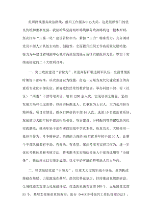 组织工作座谈会发言提纲.docx