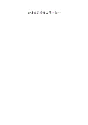公司管理人员一览表.docx