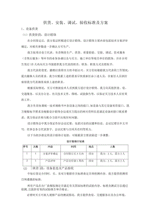 设备供货、安装、调试、验收方案.docx