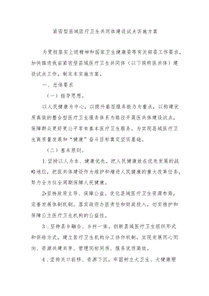 紧密型县域医疗卫生共同体建设试点实施方案4-10-16.docx