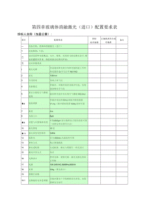 第四章玻璃体消融激光进口配置要求表.docx