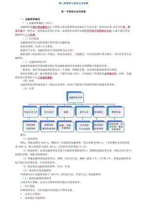 第九章债券与投资业务核算.docx