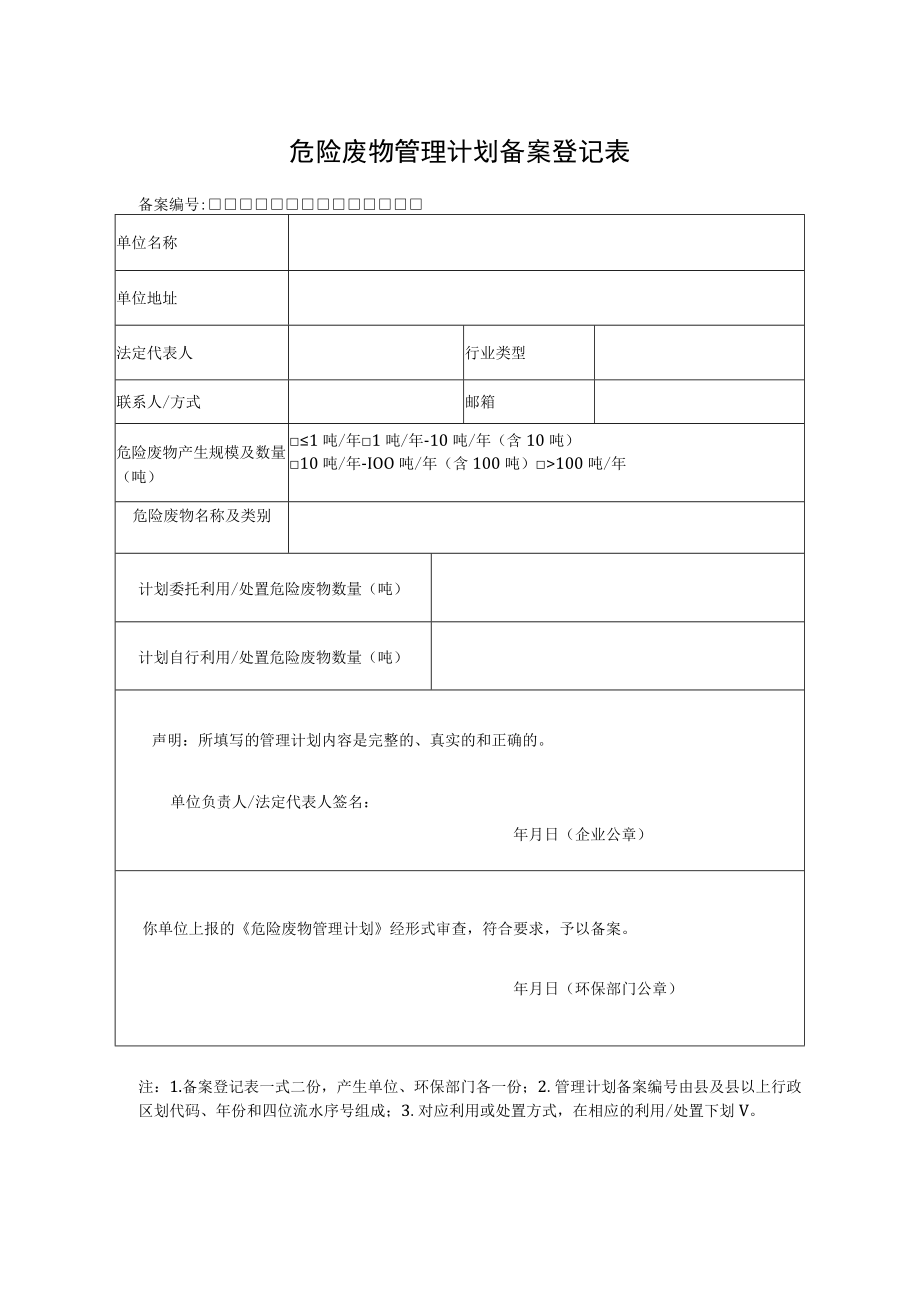 危险废物管理计划备案登记表.docx_第1页