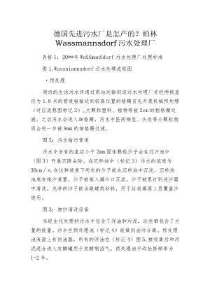德国先进污水厂是怎样的？柏林Wassmannsdorf污水处理厂.docx