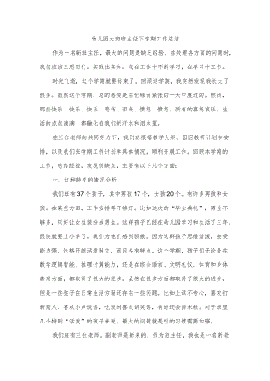幼儿园大班班主任下学期工作总结.docx