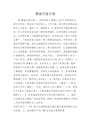 楼盘开盘方案.docx