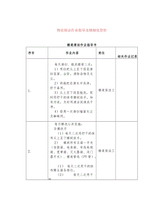 物业保洁作业指导及精细化管控.docx