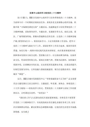 支部组织学习党的二十大精神.docx