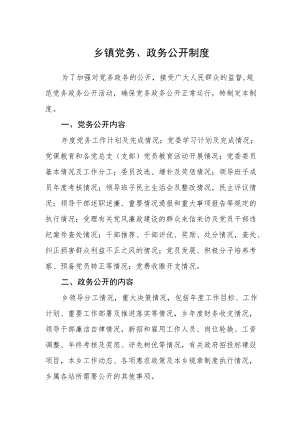 乡镇党务、政务公开制度.docx