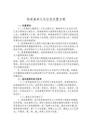 街道森林火灾应急处置方案.docx