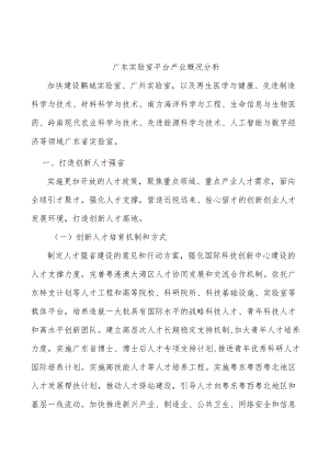 广东实验室平台产业概况分析.docx