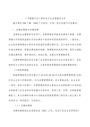 广东强镇兴村工程所处行业发展概况分析.docx