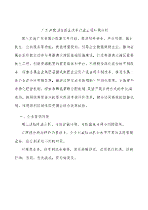 广东深化国资国企改革行业宏观环境分析.docx