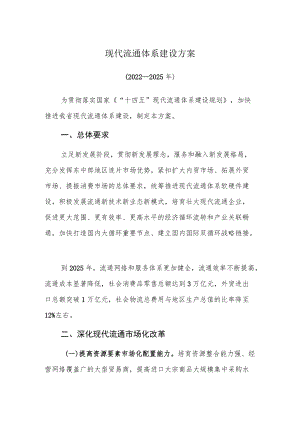 现代流通体系建设方案.docx
