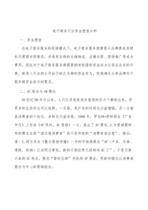 电子商务行业资金壁垒分析.docx