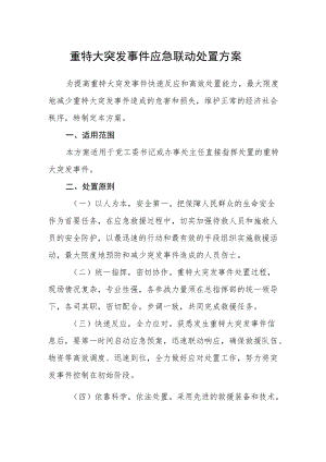 重特大突发事件应急联动处置方案.docx