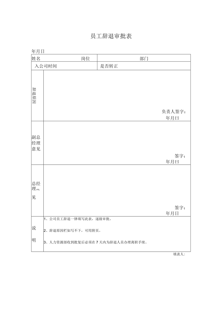 辞退审批表.docx_第1页