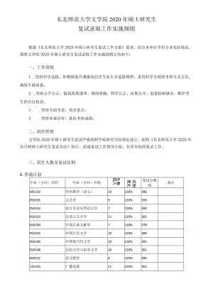 硕士研究生复试录取工作实施细则.docx
