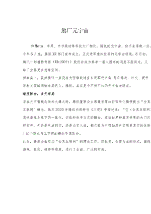 鹅厂元宇宙.docx