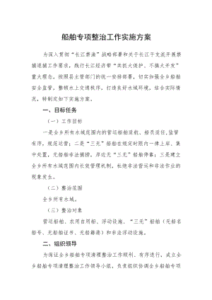 船舶专项整治工作实施方案.docx