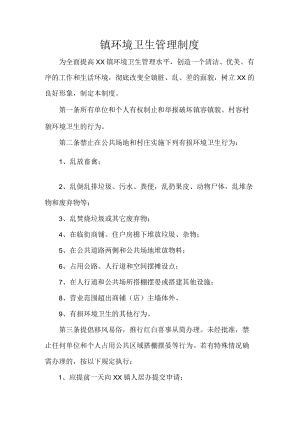 镇环境卫生管理制度.docx