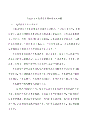维生素与矿物质补充剂市场概况分析.docx
