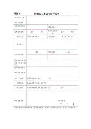 附件3 新增实习单位考察评估表.docx