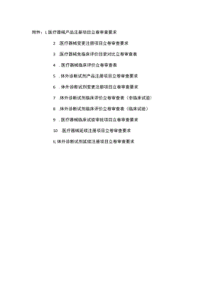 医疗器械、体外诊断试剂产品、变更、延续注册、临床评价、试验审批项目立卷审查表.docx
