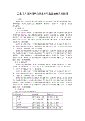 卫生洁具清洗剂产品质量专项监督抽查实施细则.docx