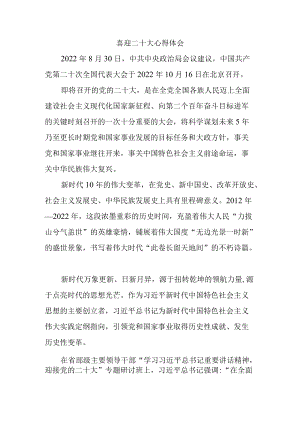党员干部喜迎二十大心得体会三.docx