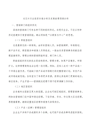 光芯片行业投资价值分析及发展前景预测分析.docx