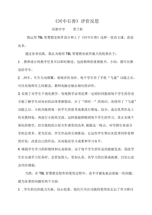 《河中石兽》评价反思.docx