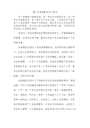 【三甲感悟】责任与担当.docx