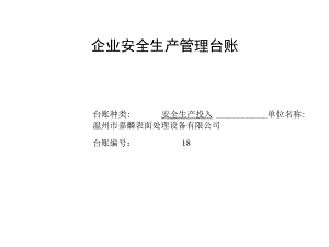安全生产投入台账.docx