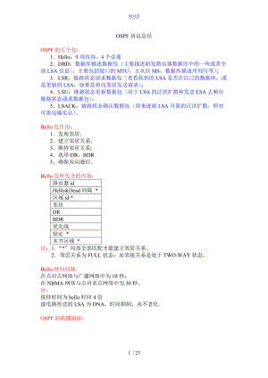 OSPF_协议详情地解析汇报及详解.doc