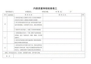 内部质量审核检查表三.doc