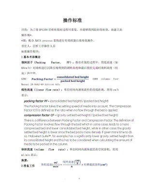 BPG层析柱标准装柱流程规范.docx