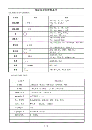 有机合成突破有机推断-简化有答案.doc