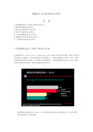 ORACLE与SAP的对比分析报告.doc