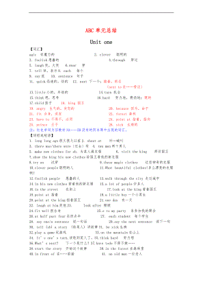 6级上册译林英语unit1单元总结.doc