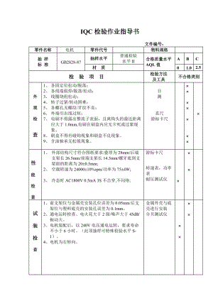 IQC检验作业指导书.docx