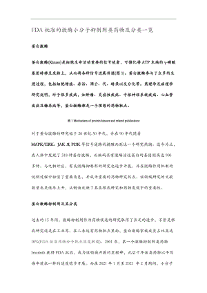 FDA批准的激酶小分子抑制剂类药物及分类一览.doc