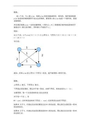 有上下界网络流问地的题目.doc