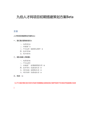 人才招聘网站平台项目搭建策划方案.doc
