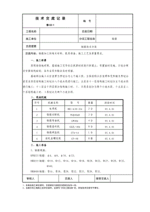 住宅小区工程钢筋技术交底.doc