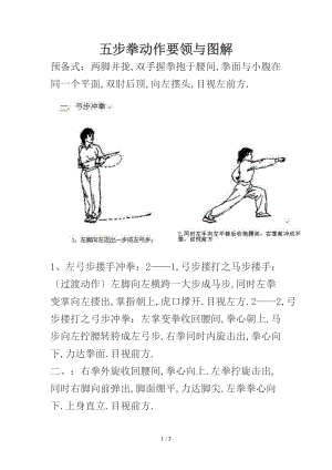 五步拳动作要领及图解.doc