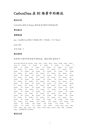 CarbonData在BI场景中的测试.doc