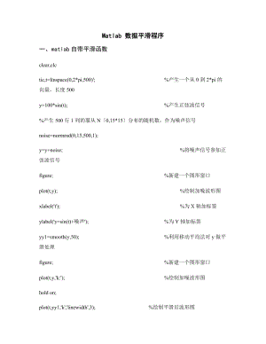 matlab大数据平滑程序.doc